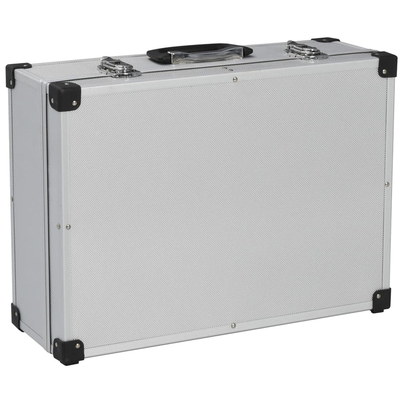 Load image into Gallery viewer, Vidaxl gereedschapskoffer 46x33x16 cm aluminium zilverkleurig