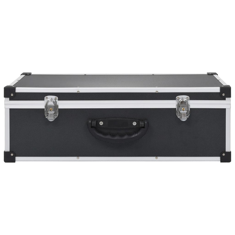 Load image into Gallery viewer, Vidaxl cd-koffer voor 80 cd's aluminium abs zwart
