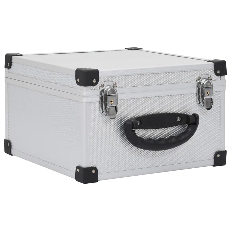 Load image into Gallery viewer, Vidaxl cd-koffer voor 40 cd's aluminium abs zilverkleurig