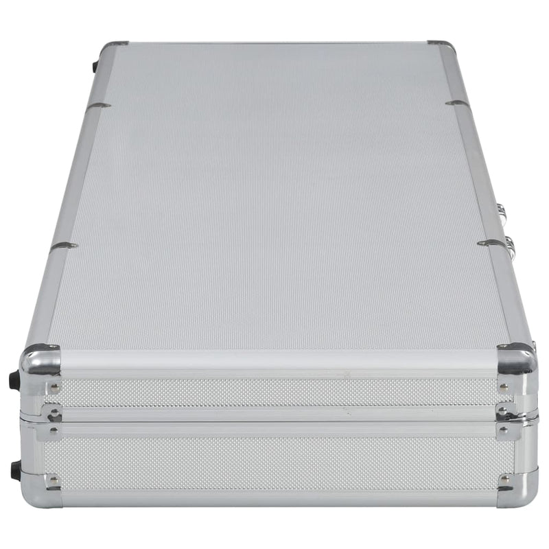 Load image into Gallery viewer, Vidaxl wapenkoffer 118x38x12 aluminium zilverkleurig