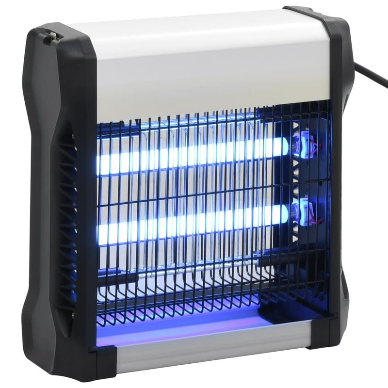 Load image into Gallery viewer, Vidaxl vliegendoder 12 w aluminium abs zwart