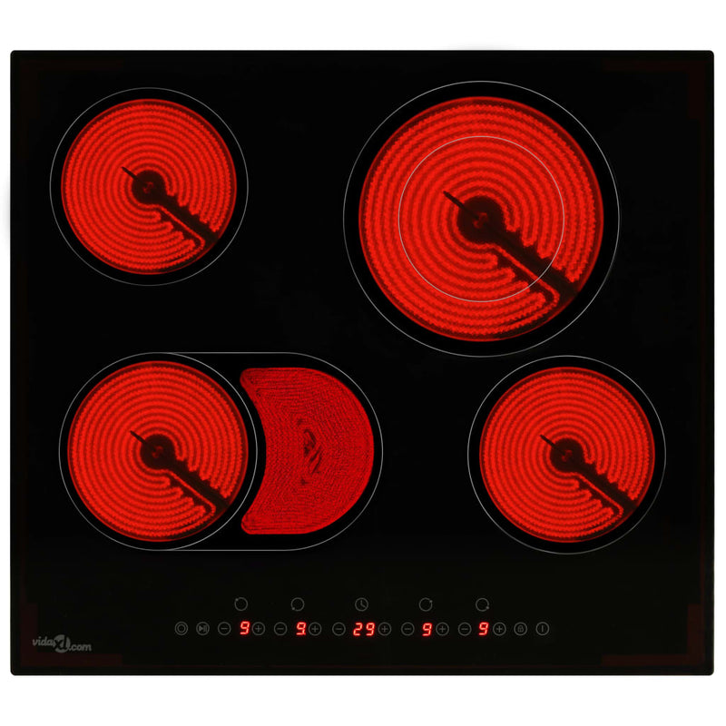 Load image into Gallery viewer, Vidaxl keramische kookplaat met 4 kookzones aanraakbediening 6600 w