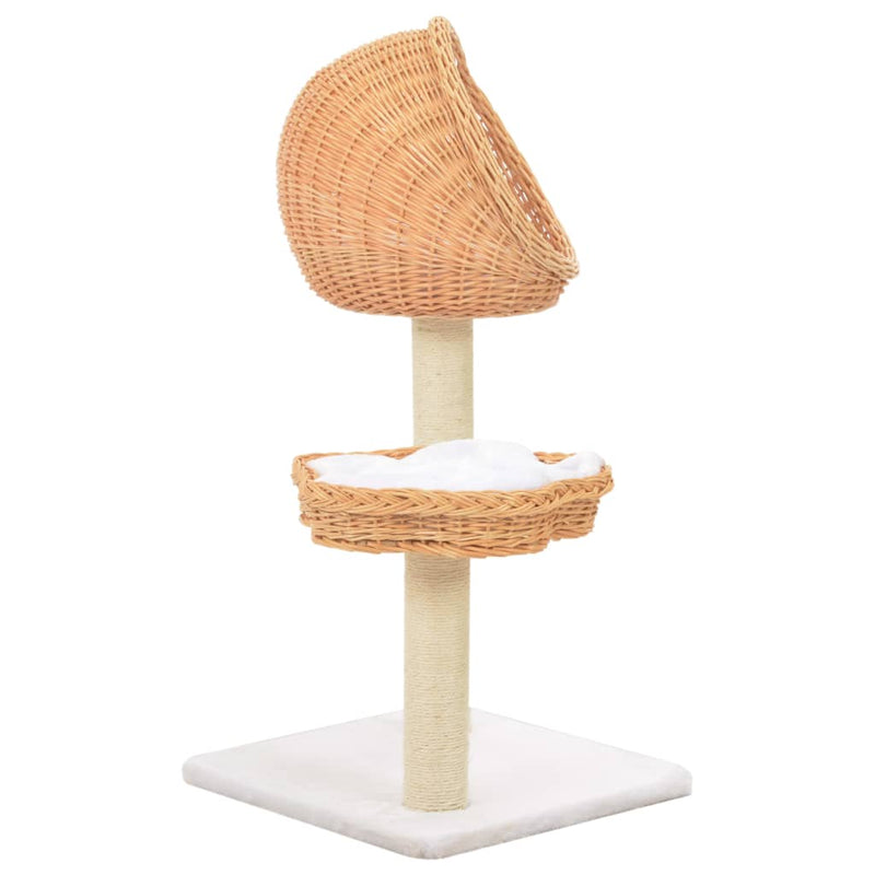 Load image into Gallery viewer, Vidaxl kattenkrabpaal met sisal krabpaal natuurlijk wilgenhout
