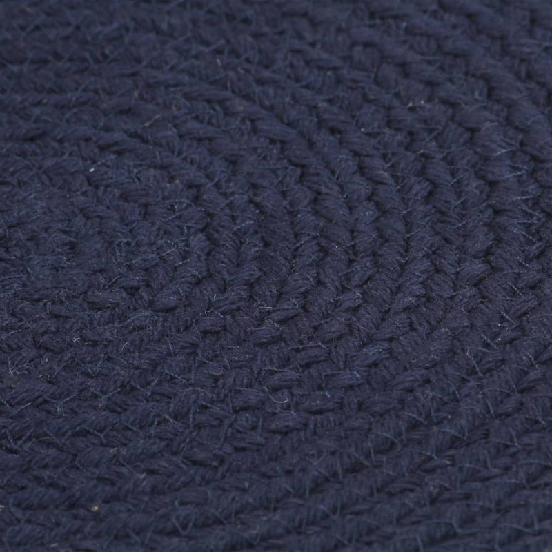 Load image into Gallery viewer, Vidaxl placemats 6 st rond 38 cm katoen effen marineblauw