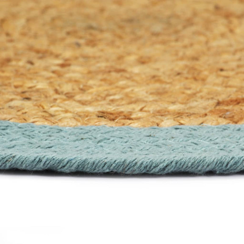 Load image into Gallery viewer, Vidaxl placemats 4 st 38 cm jute en katoen natuurlijk en groen