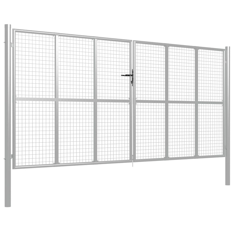 Load image into Gallery viewer, VidaXL Poort 415x225 cm gegalvaniseerd staal zilverkleurig