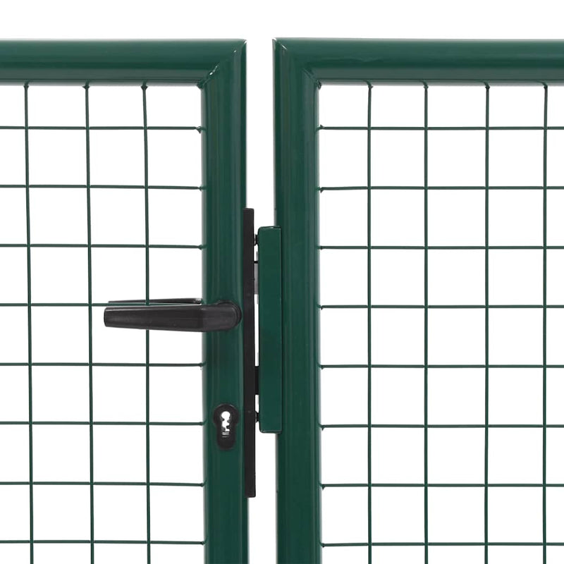 Load image into Gallery viewer, Vidaxl tuinpoort staal 350x75 cm groen