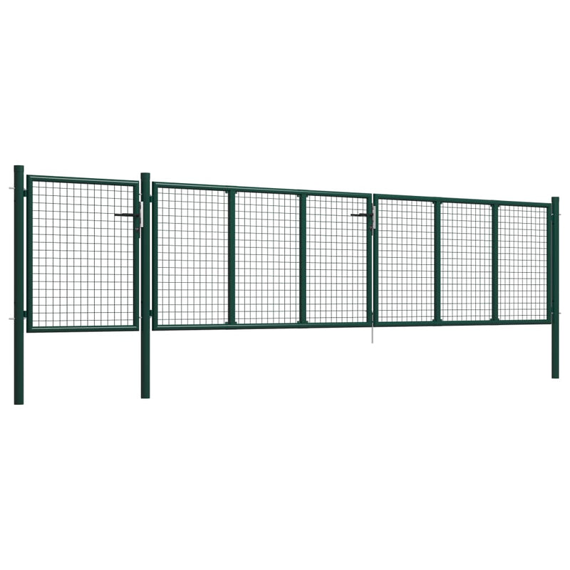 Load image into Gallery viewer, VidaXL Poort 500x100 cm staal groen