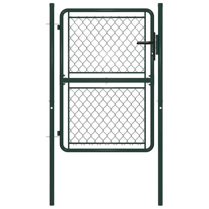 Load image into Gallery viewer, Vidaxl tuinpoort staal 100x125 cm groen