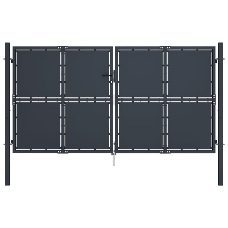 Load image into Gallery viewer, VidaXL Poort 300x175 cm staal antraciet