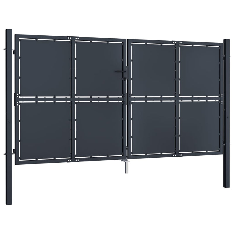Load image into Gallery viewer, VidaXL Poort 300x175 cm staal antraciet