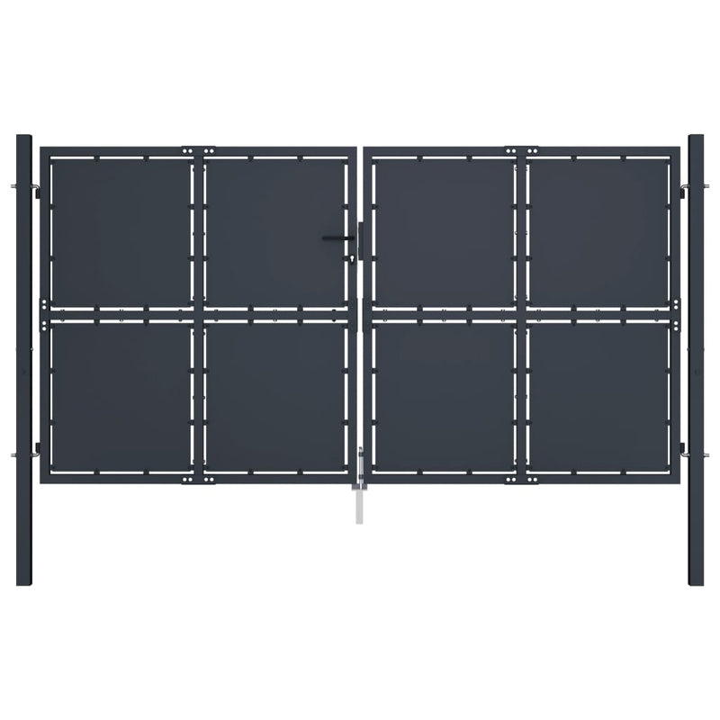 Load image into Gallery viewer, VidaXL Poort 300x200 cm staal antraciet