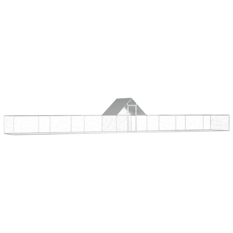 Load image into Gallery viewer, VidaXL Kippenren 14x2x2 m gegalvaniseerd staal