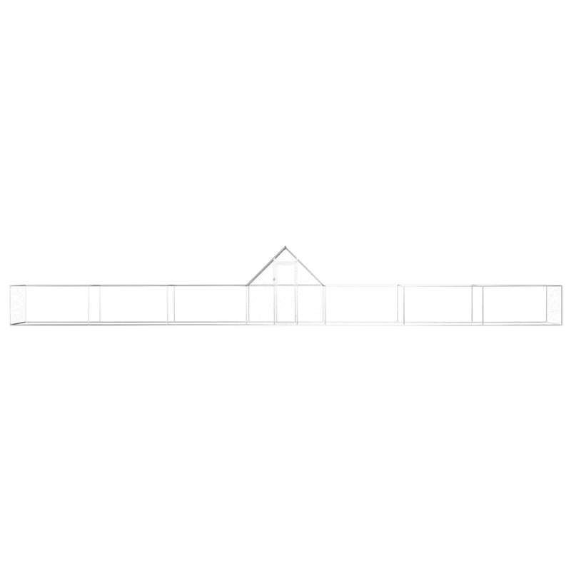 Load image into Gallery viewer, VidaXL Kippenren 14x2x2 m gegalvaniseerd staal