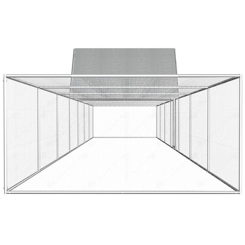 Load image into Gallery viewer, VidaXL Kippenren 14x2x2 m gegalvaniseerd staal