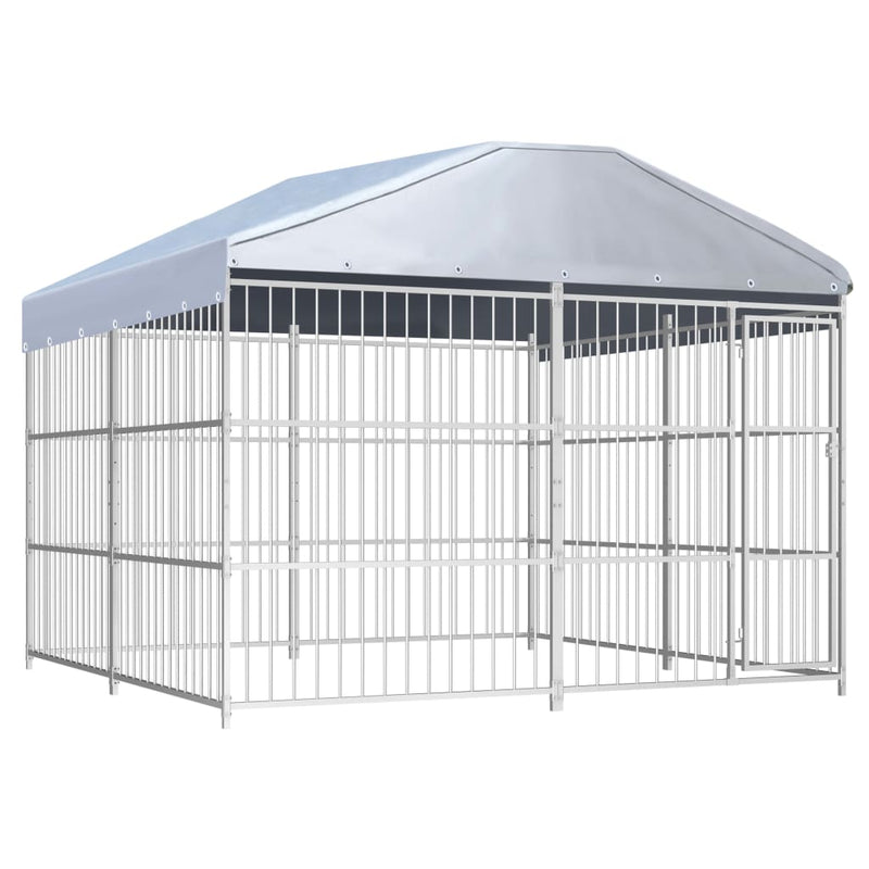 Load image into Gallery viewer, VidaXL Hondenkennel voor buiten met dak 300x300x200 cm