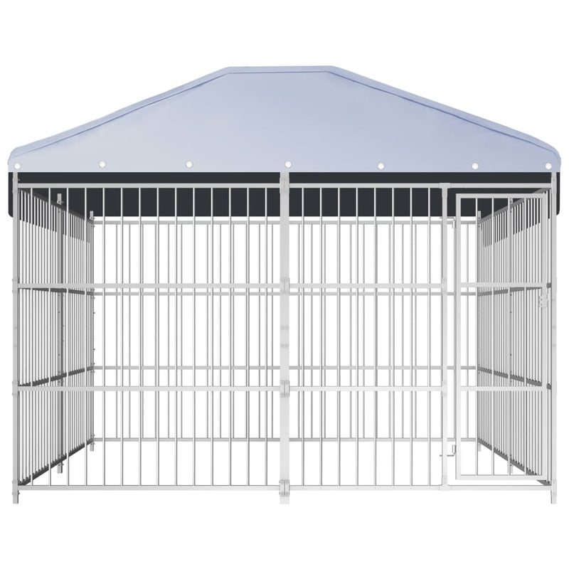 Load image into Gallery viewer, VidaXL Hondenkennel voor buiten met dak 300x300x200 cm