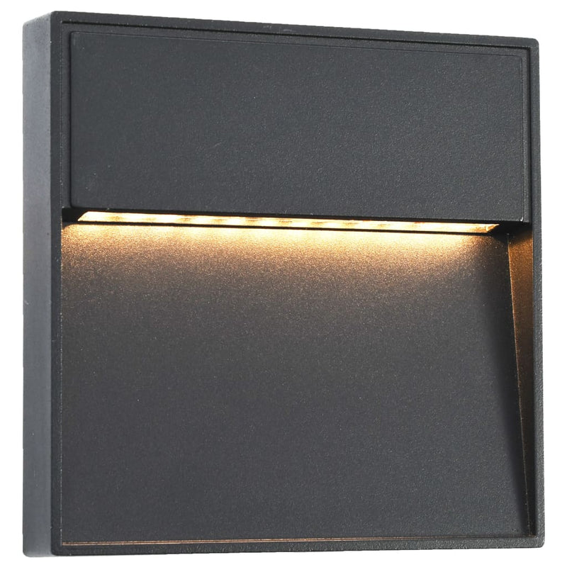 Load image into Gallery viewer, VidaXL LED-buitenwandlampen 2 st 3 W vierkant zwart