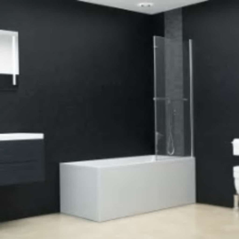 Load image into Gallery viewer, Vidaxl douchewand inklapbaar 2 panelen 120x140 cm esg