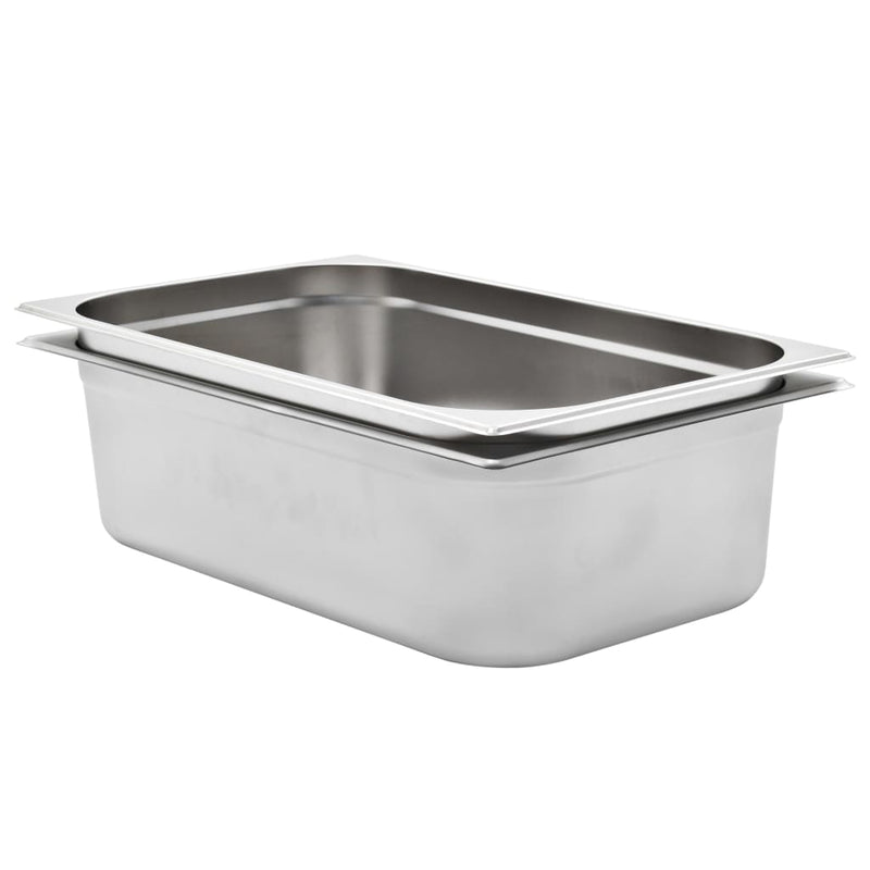 Load image into Gallery viewer, Vidaxl gastronormbakken 2 st gn 1 1 150 mm roestvrij staal