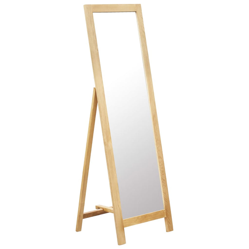 Load image into Gallery viewer, Vidaxl spiegel vrijstaand 48x46,5x150 cm massief eikenhout