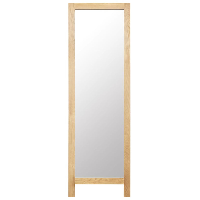 Load image into Gallery viewer, Vidaxl spiegel vrijstaand 48x46,5x150 cm massief eikenhout