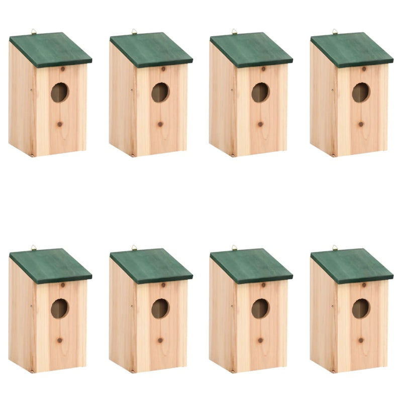 Load image into Gallery viewer, VidaXL Vogelhuisjes 8 st 12x12x22 cm hout