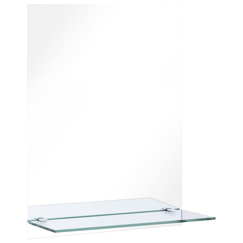 Load image into Gallery viewer, Vidaxl wandspiegel met schap 50x70 cm gehard glas