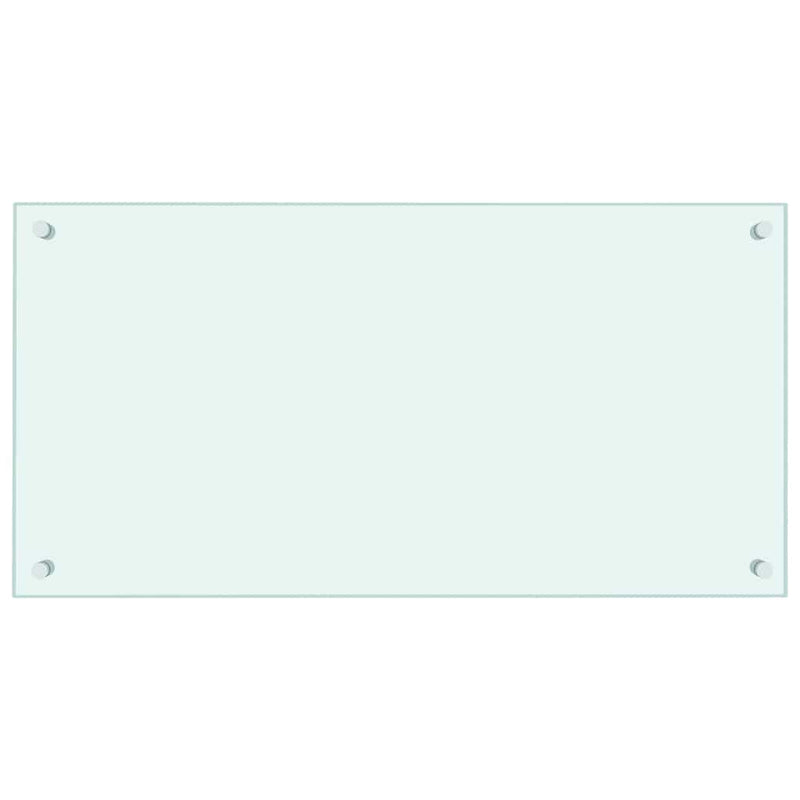 Load image into Gallery viewer, Vidaxl spatscherm keuken 80x40 cm gehard glas wit