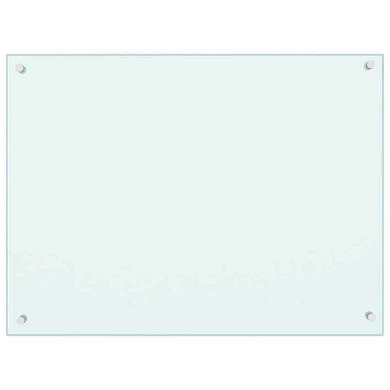Load image into Gallery viewer, Vidaxl spatscherm keuken 80x60 cm gehard glas wit