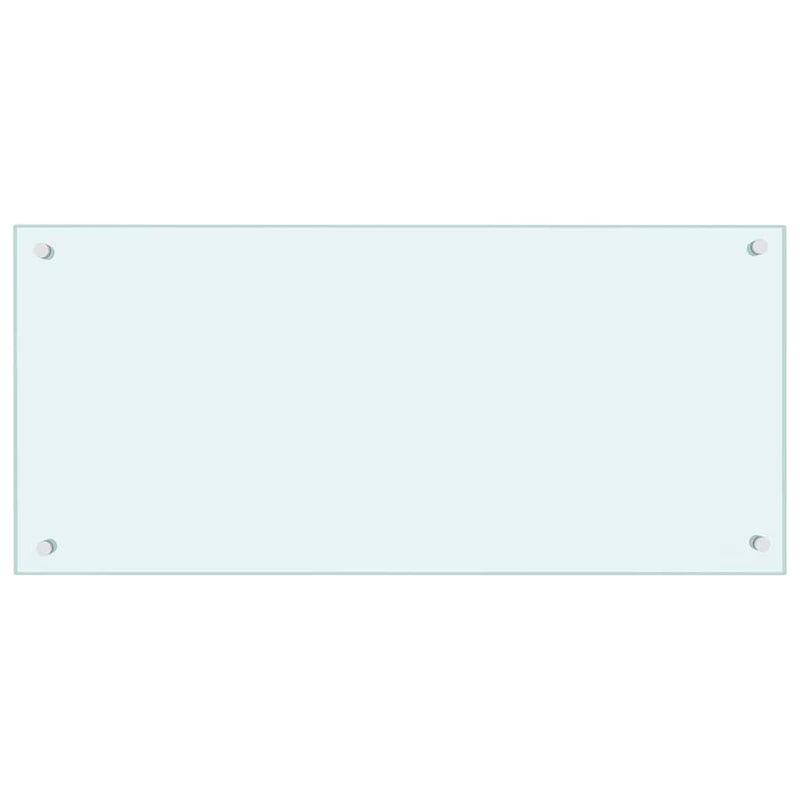 Load image into Gallery viewer, Vidaxl spatscherm keuken 90x40 cm gehard glas wit