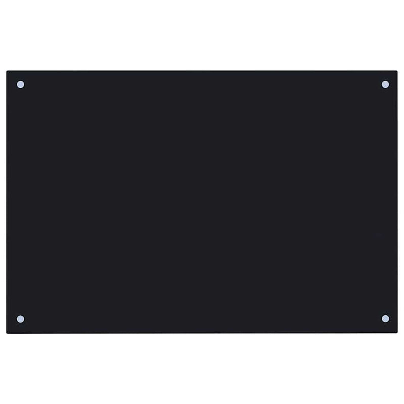Load image into Gallery viewer, Vidaxl spatscherm keuken 90x60 cm gehard glas zwart