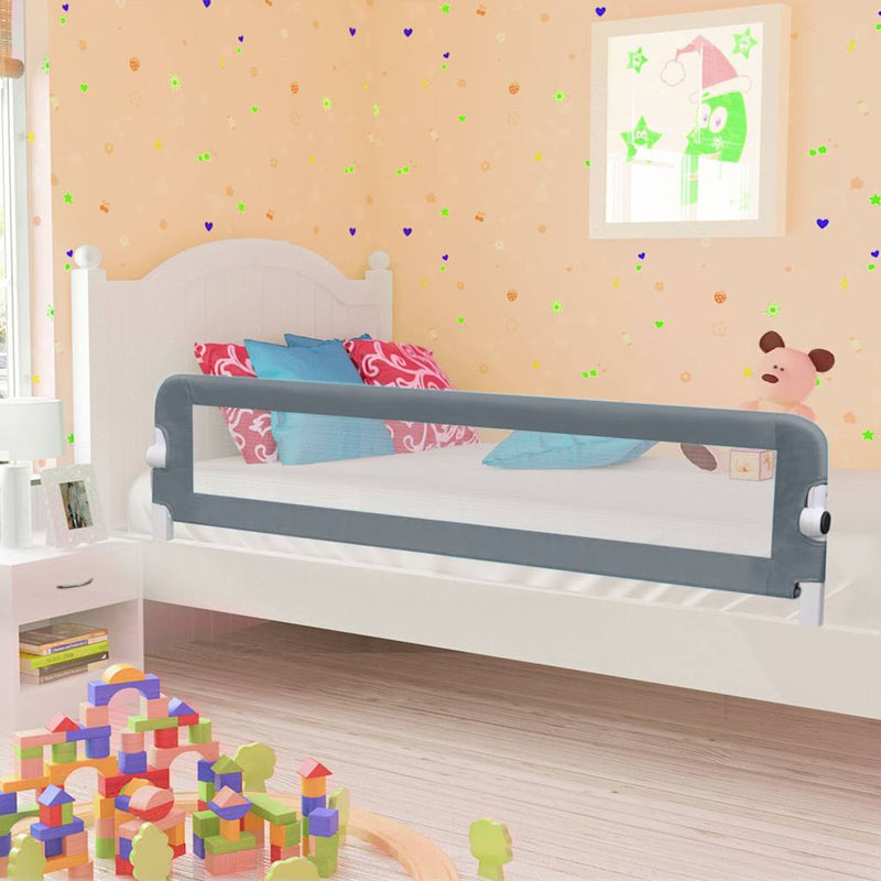 Load image into Gallery viewer, Vidaxl bedhekje peuter 180x42 cm polyester grijs