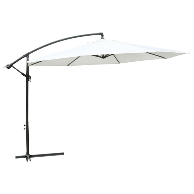 Chargez l'image dans la visionneuse de la galerie, Vidaxl hangende zonneparasol wit