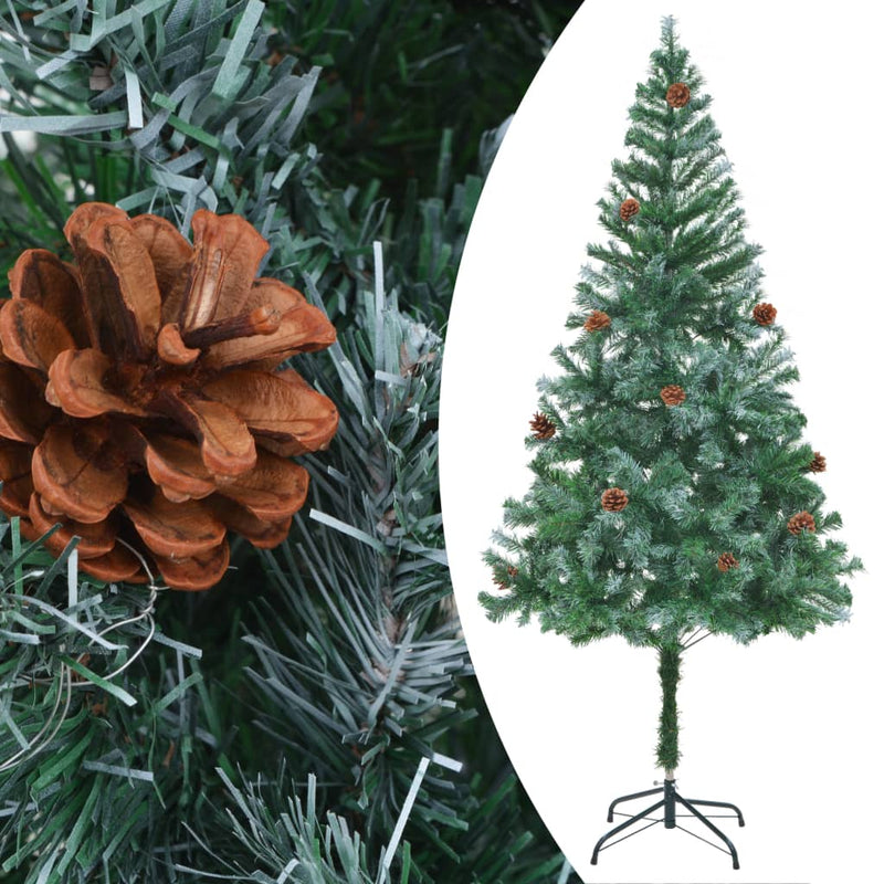 Load image into Gallery viewer, Vidaxl kunstkerstboom met dennenappels 180 cm