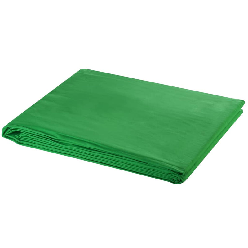 Load image into Gallery viewer, Vidaxl achtergrond zonder standaard chromakey 300x300 cm katoen groen