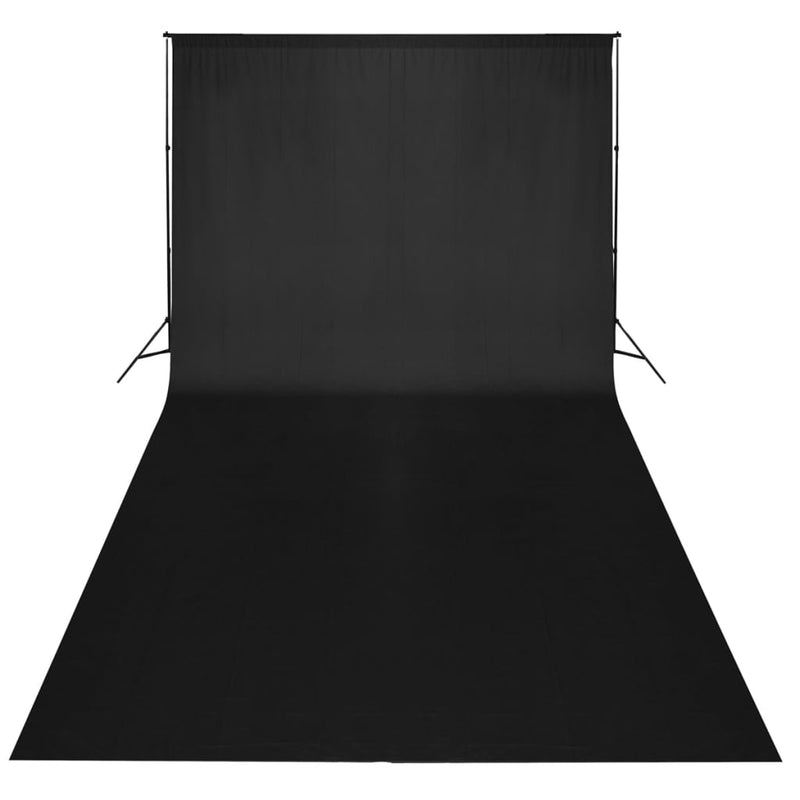 Load image into Gallery viewer, Vidaxl achtergrond zonder standaard 300x300 cm katoen zwart
