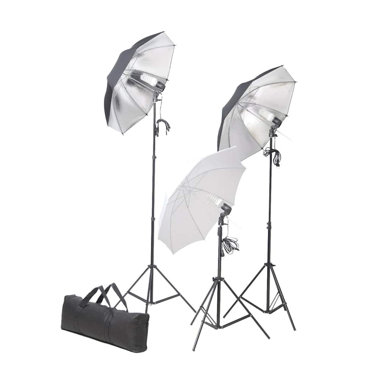 Load image into Gallery viewer, Vidaxl studioverlichtingsset 24 watt inclusief statieven en paraplu's