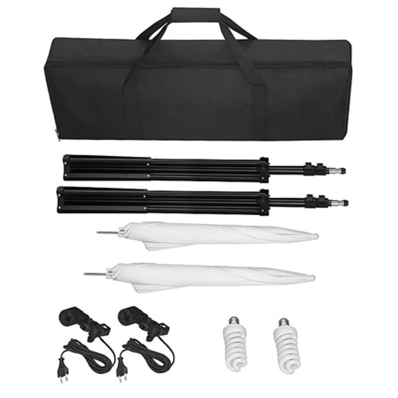 Load image into Gallery viewer, VidaXL Studioset met witte achtergrond en lampen 600x300 cm