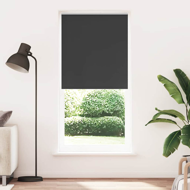 Load image into Gallery viewer, Vidaxl rolgordijn verduisterend 104,4 x 230 cm stofbreedte 100 cm zwart