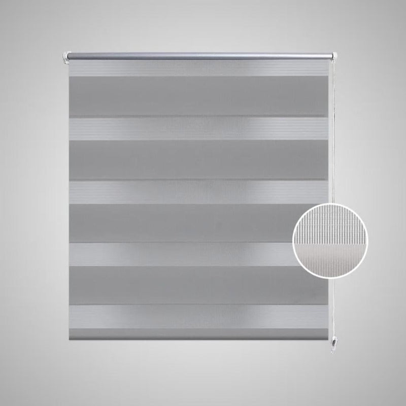Load image into Gallery viewer, Vidaxl duo rolgordijn 40x100cm grijs