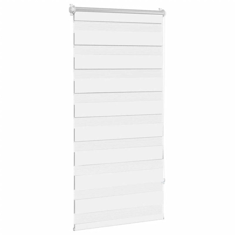 Load image into Gallery viewer, Vidaxl zebra rolgordijn 80,9 x 150 cm stofbreedte 76,7 cm wit