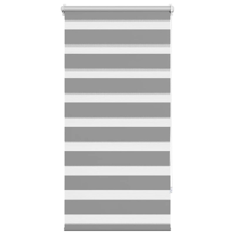 Load image into Gallery viewer, Vidaxl zebra rolgordijn 80,9 x 150 cm stofbreedte 76,7 cm grijs