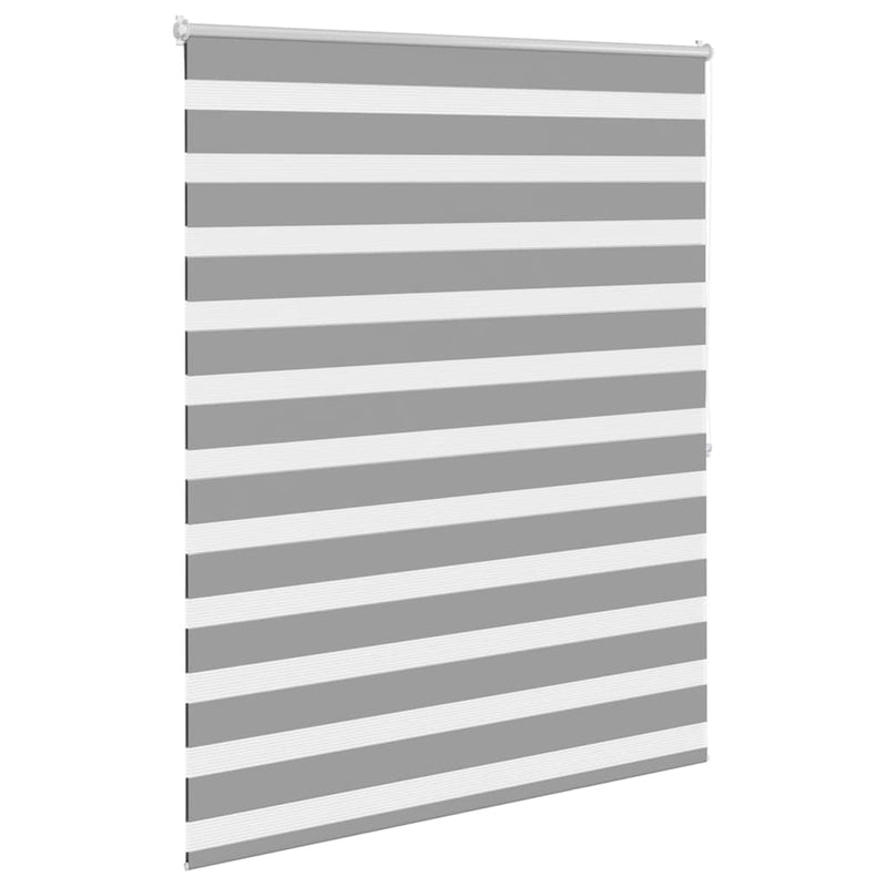 Load image into Gallery viewer, Vidaxl zebra rolgordijn 120,9 x 175 cm stofbreedte 116,7 cm grijs