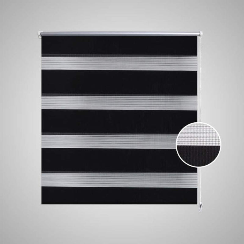 Laden Sie das Bild in Galerie -Viewer, Vidaxl duo rolgordijn 120 x 230 cm zwart