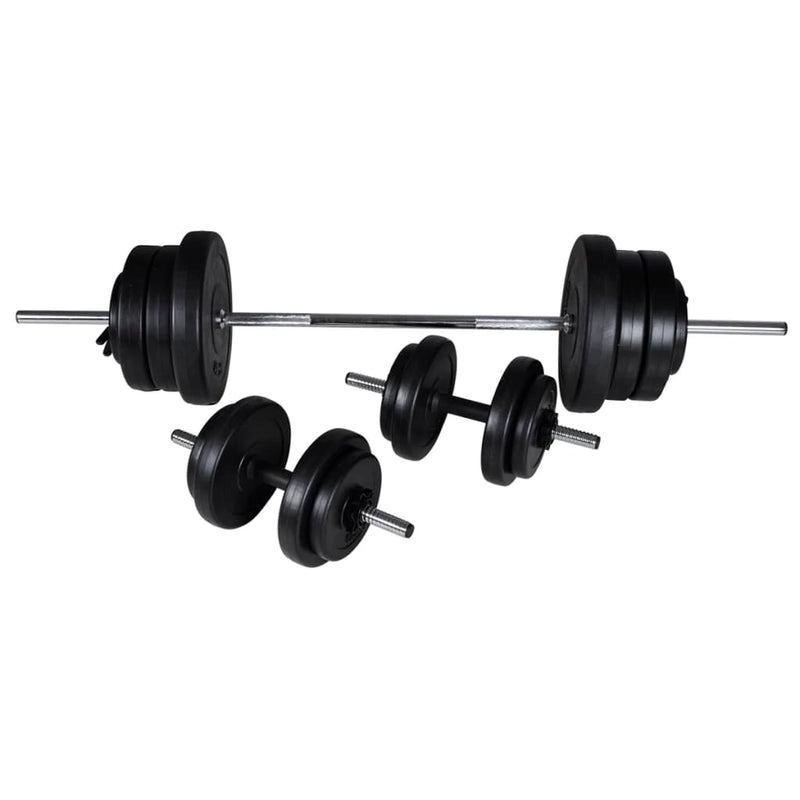 Load image into Gallery viewer, VidaXL Barbellen dumbbellset 60,5 kg
