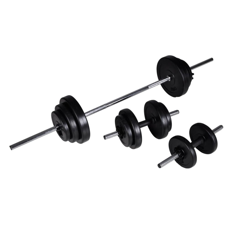 Load image into Gallery viewer, VidaXL Barbellen dumbbellset 30,5 kg
