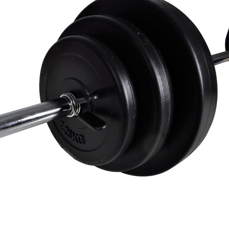 Load image into Gallery viewer, VidaXL Barbellen dumbbellset 30,5 kg