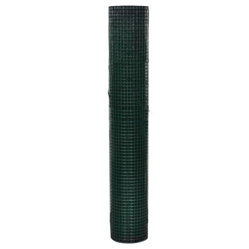 Load image into Gallery viewer, Vidaxl kippengaas 10x1 m gegalvaniseerd staal met pvc-coating groen