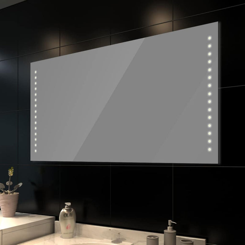 Laden Sie das Bild in Galerie -Viewer, Vidaxl badkamerspiegel met leds 100x60 cm